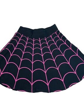 Black and Pink Spiderweb Skirt